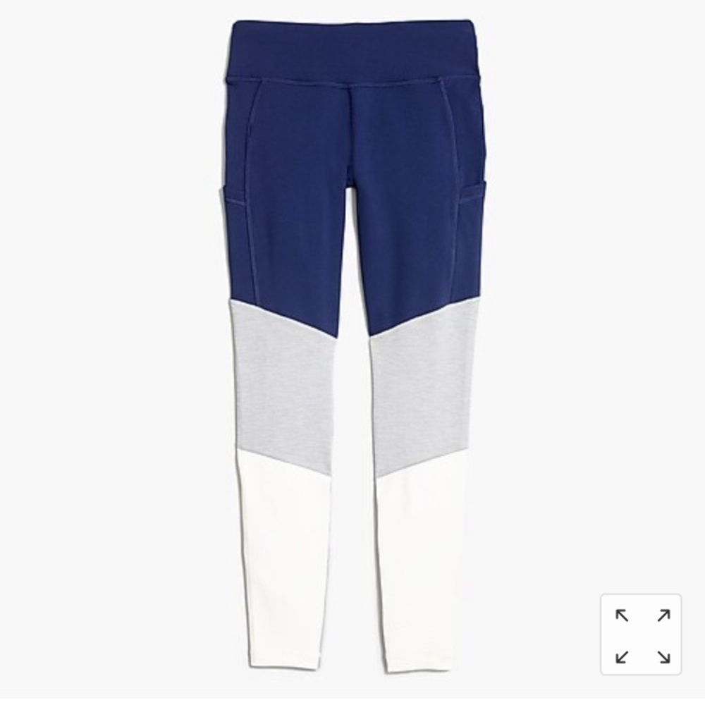 New Balance® J.Crew leggings in colorblock small